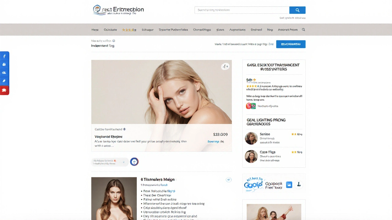 A clean personal website with transparent pricing and real photos, displayed on a screen.