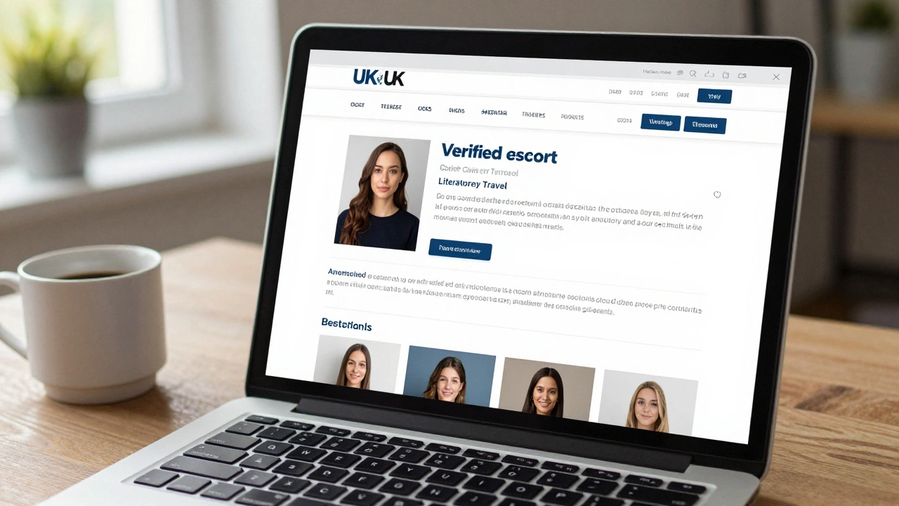A verified escort profile on a trusted UK directory with clear photos and authentic reviews.