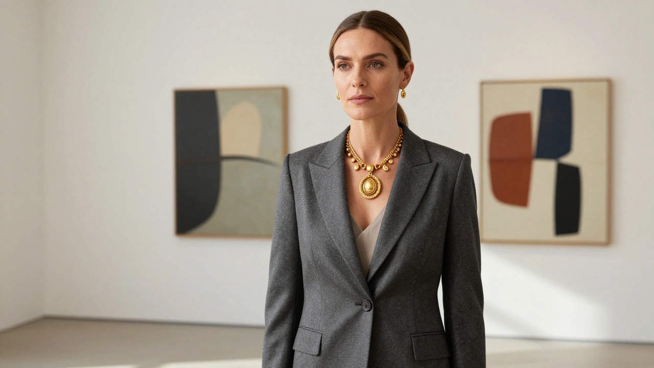 Confident modern professional embodying historical social intelligence.